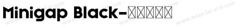 Minigap Black字体转换